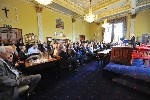 A packed boardroom at the Port of Cork