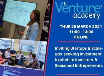 2021 CorkBIC Venture Academy - Mar 25 - 11:00 - 13:00 - Apply to Pitch today!