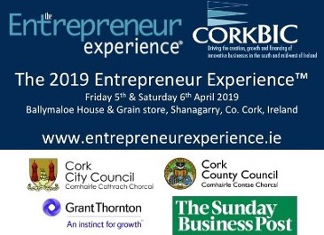 The 2019 Entrepreneur Experience - 5th & 6th April 2019 Apply NOW