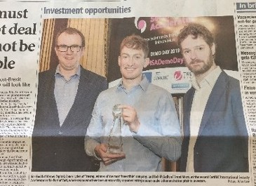 Widespread Media Coverage CorkBIC International Security Accelerator Demo Day Jan 31st 2019
